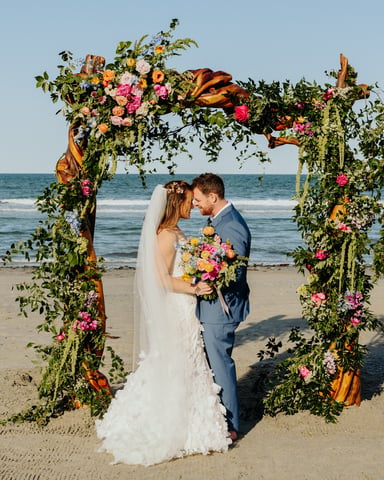 Wedding ceremony on Corolla beach