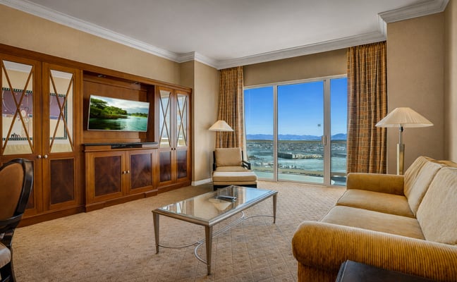 Strip-view suite at MGM Grand, Las Vegas