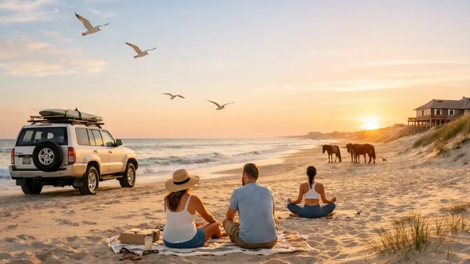A Wellness Retreat on the Corolla 4x4 Beach