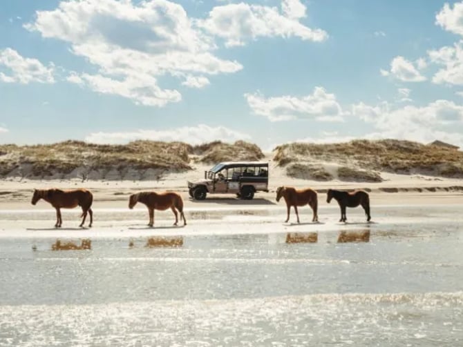 Corolla Parking & Storage 4x4 beach shuttle