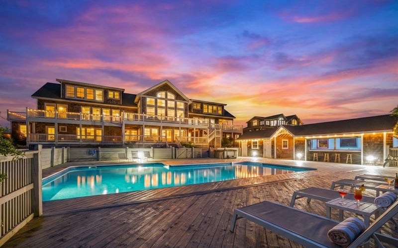 Pool Deck at Golden Hour