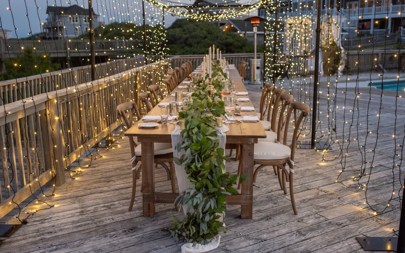 Sunset wedding vows oceanfront ceremony