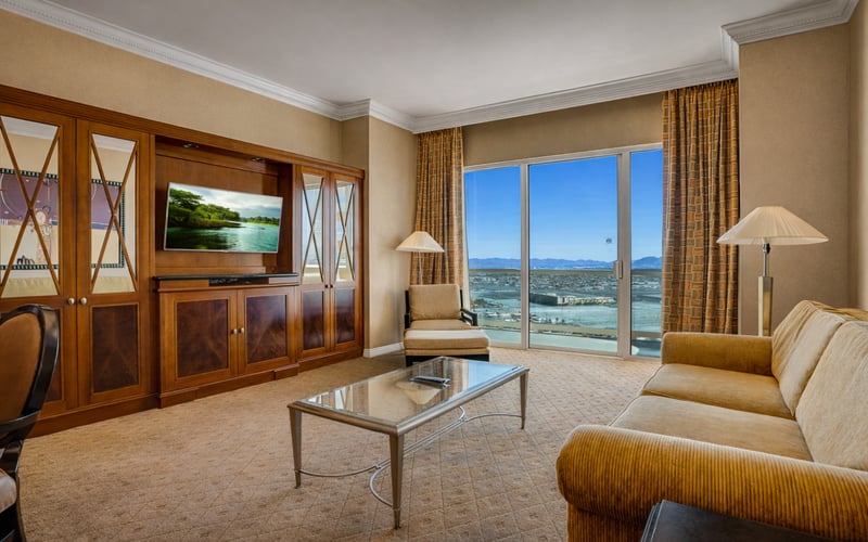 Strip-view suite at MGM Grand, Las Vegas
